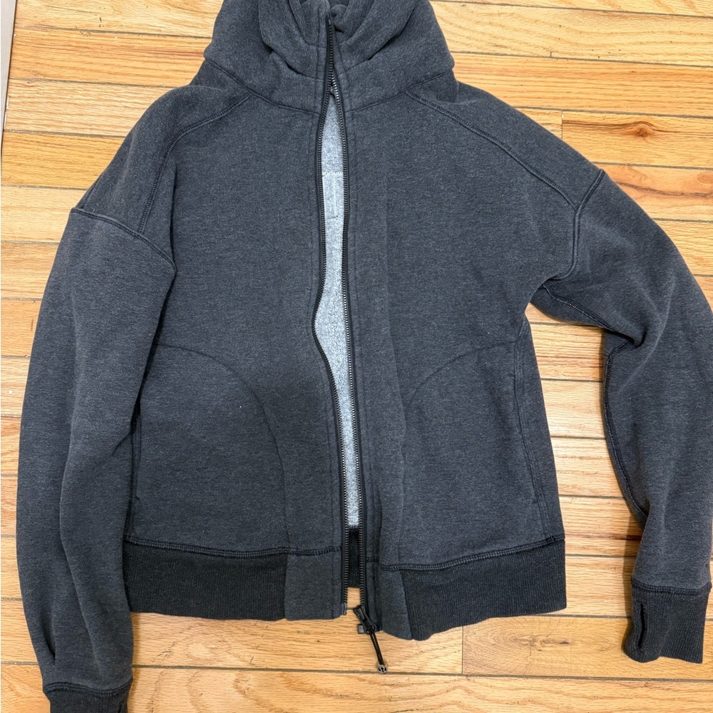 Cozy Grey Lululemon Zip-Up Hoodie